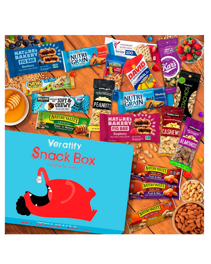 101 Count - Variety Snack Box, Granola Bars, Breakfast Bars, Trail Mixes and Nuts