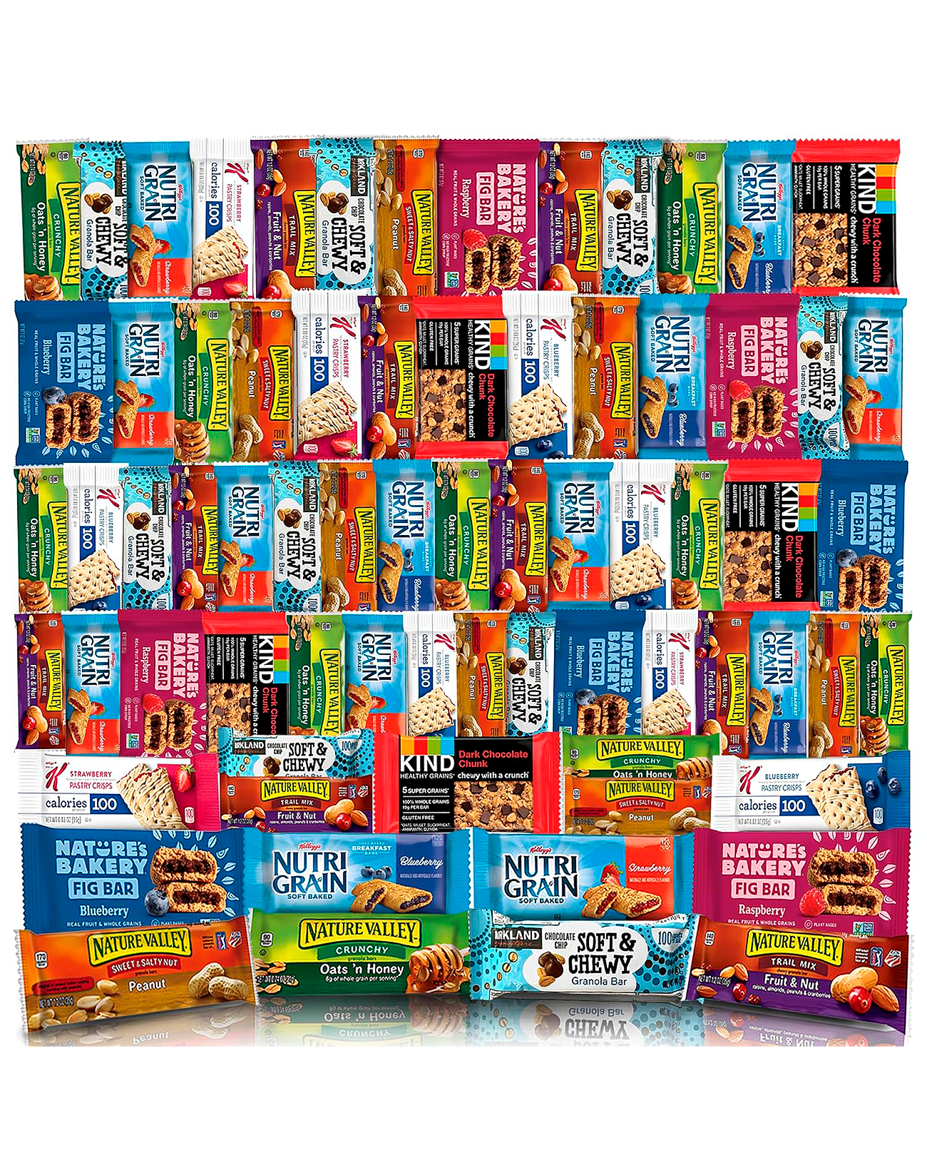 66 Count - Healthy Snacks, Healthy Mixed Snack Box &amp; Snacks Gift Variety Pack, Granola Bars, Care Package