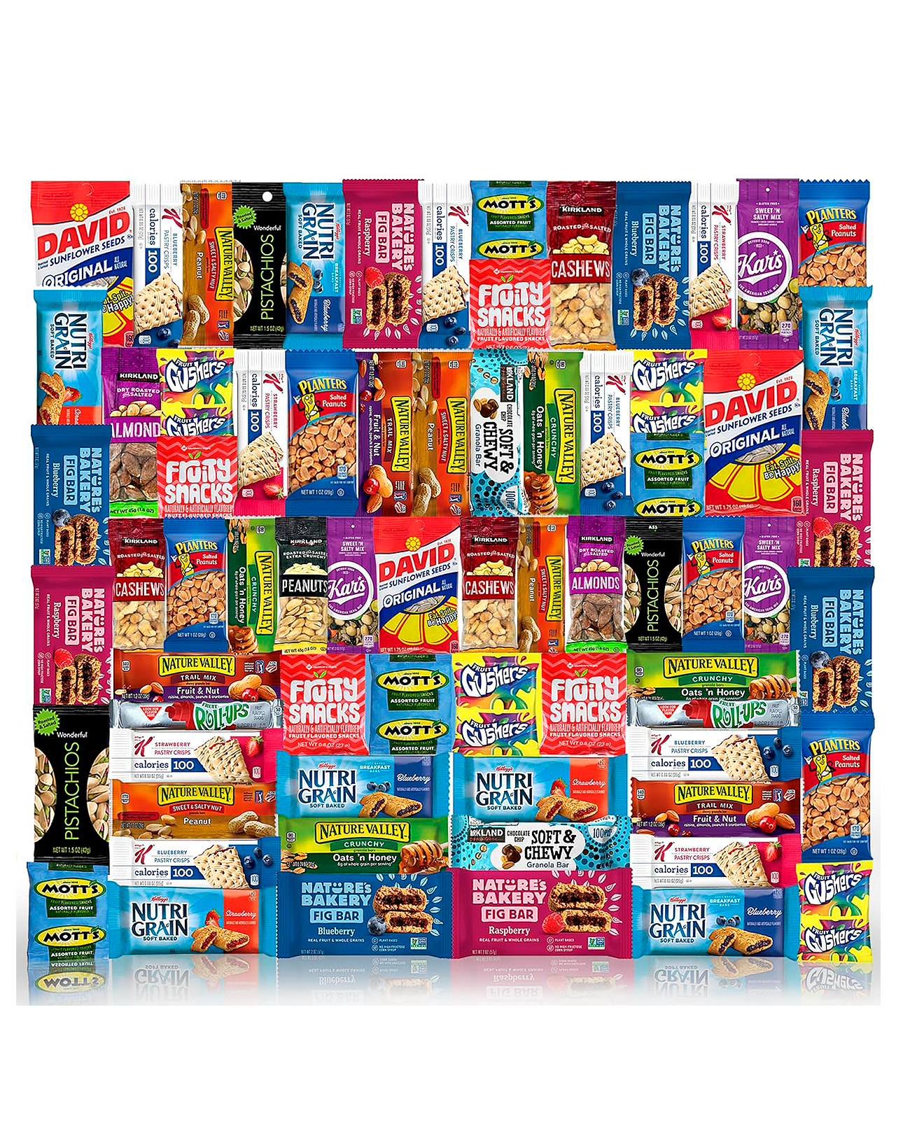 140 Count - Snack Box Care Package, Variety Snacks Gift Box Bulk Snacks, Granola Bars, Nuts, Trail Mix, Fruit Snacks, Candy